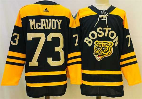 Mens Boston Bruins #73 Charlie McAvoy Black Classic Primegreen Stitched Jersey->boston bruins->NHL Jersey